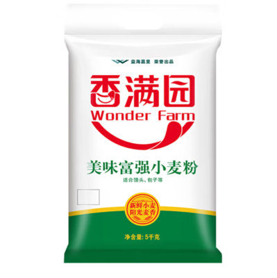 香满园 面粉 中筋粉 美味富强小麦粉 10斤